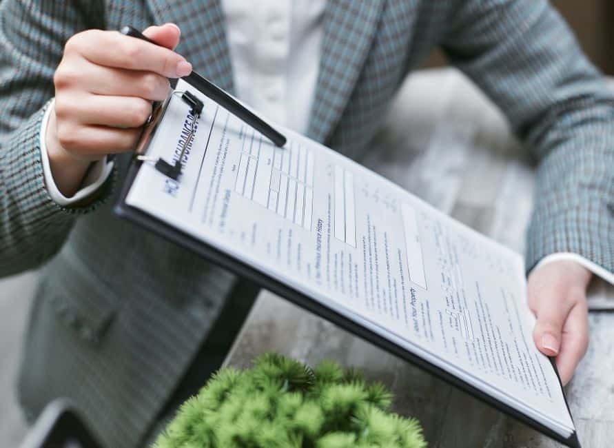 person reviewing therapy insurance benefits